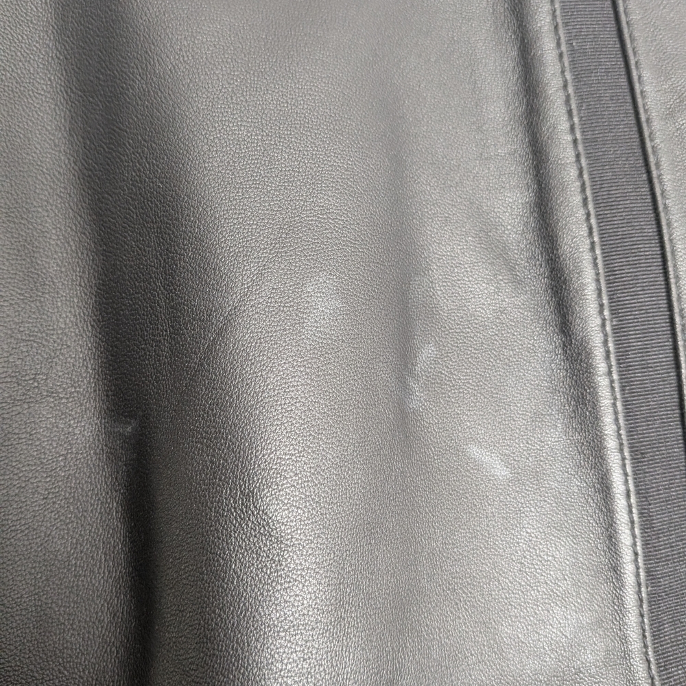 Reiss Black Lamb Leather Mini Skirt Size 10 - Picture 3 of 5